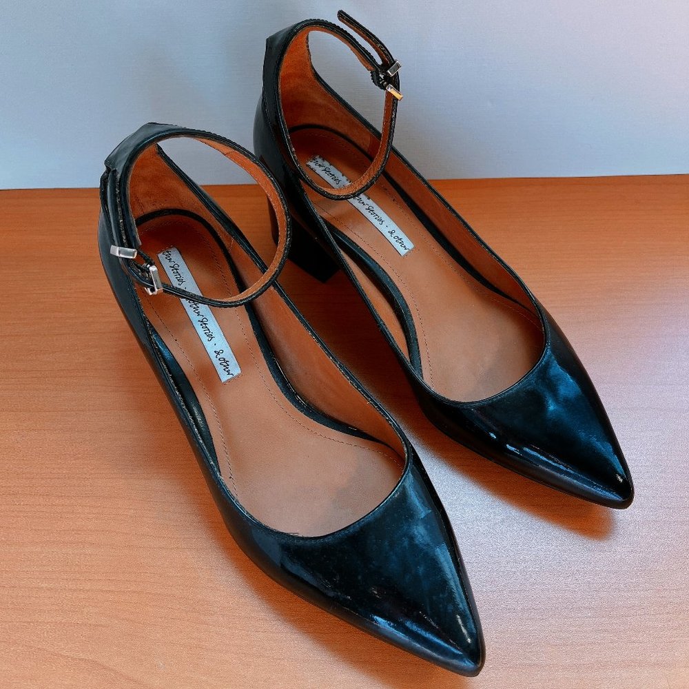 & Other Stories Black Patent Leather Mary Jane Shoes